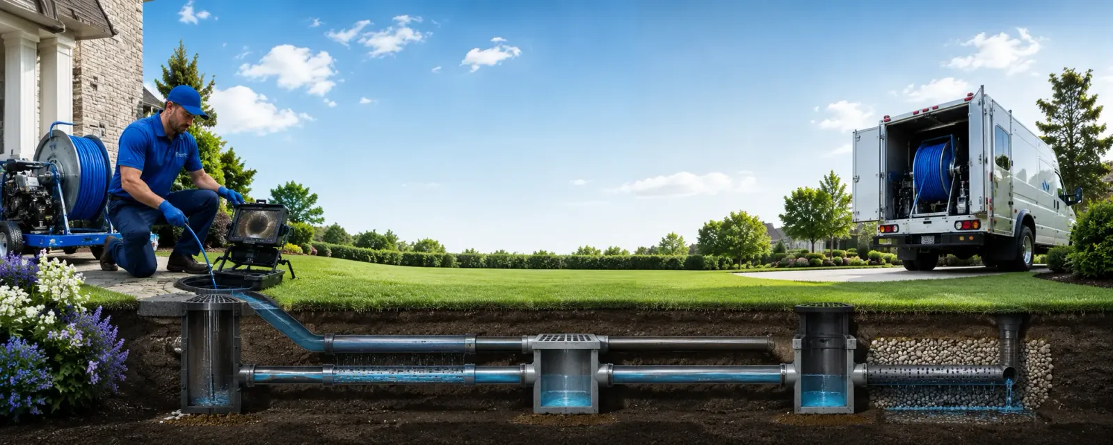 Outdoor drain cleaning information for Londonderry, VT